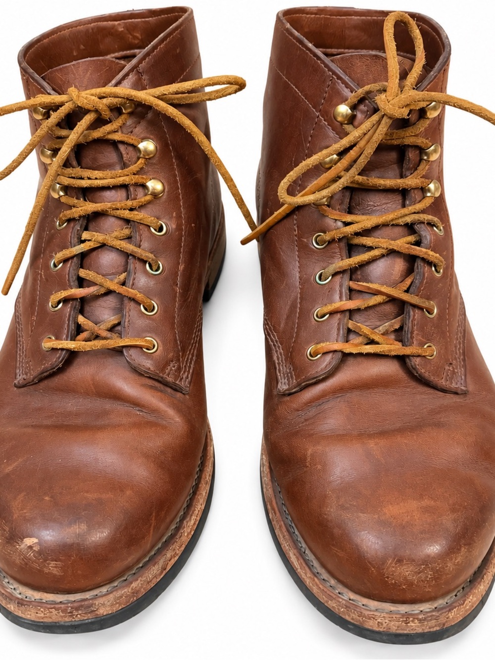 Wolverine 1000 Mile Brown Leather Boots Men’s 12-13 Vibram Outsole